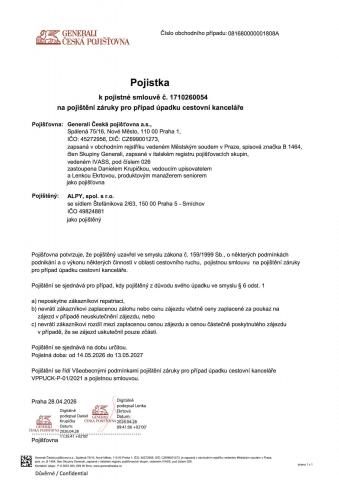 pojištění úpadek